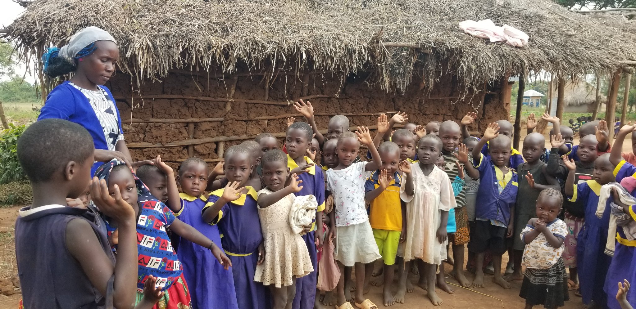 A group of children